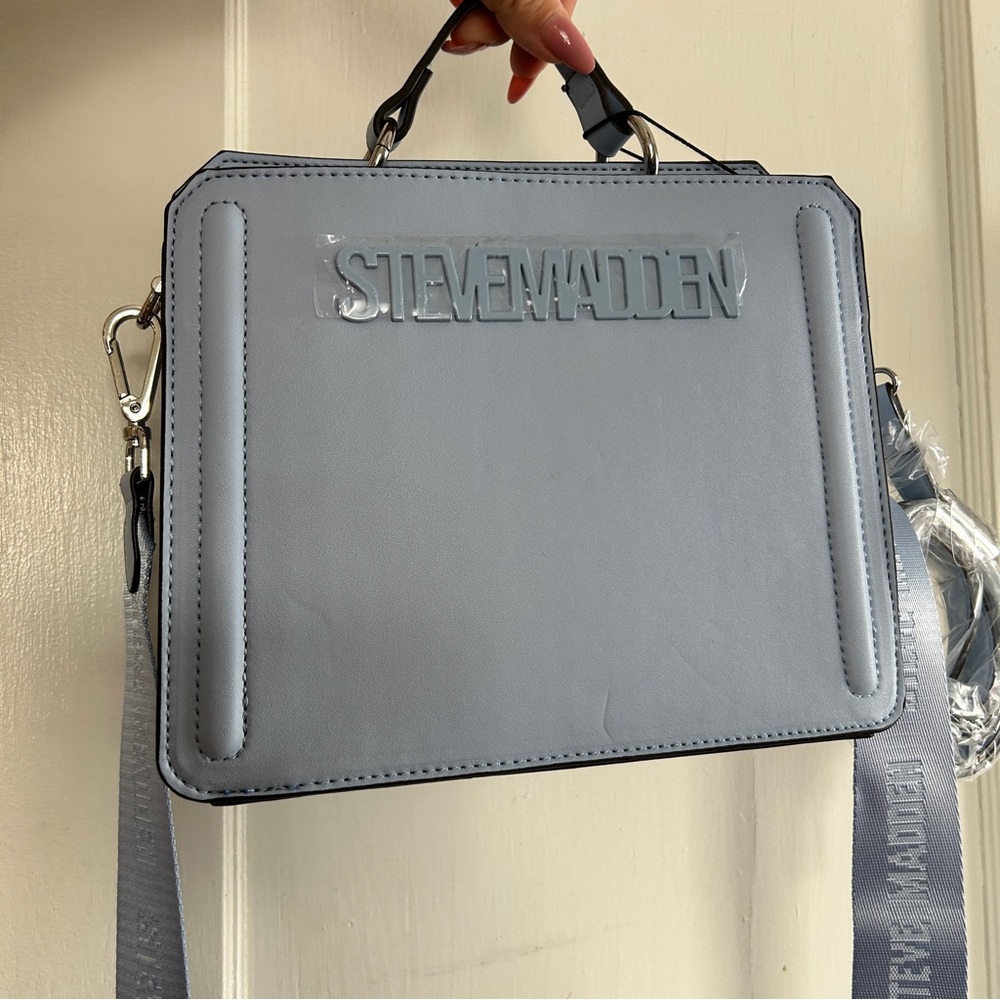 NWT STEVE MADDEN Blue Glaze BEVELYN CROSSBODY BAG/PURSE TIKTOK VIRAL